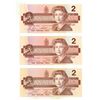 Image 1 : (3) 1986 Canada One Dollars. (Uncirculated)
