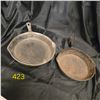 Image 1 : 2 Cast Iron Frying Pans 9.5" & 8"