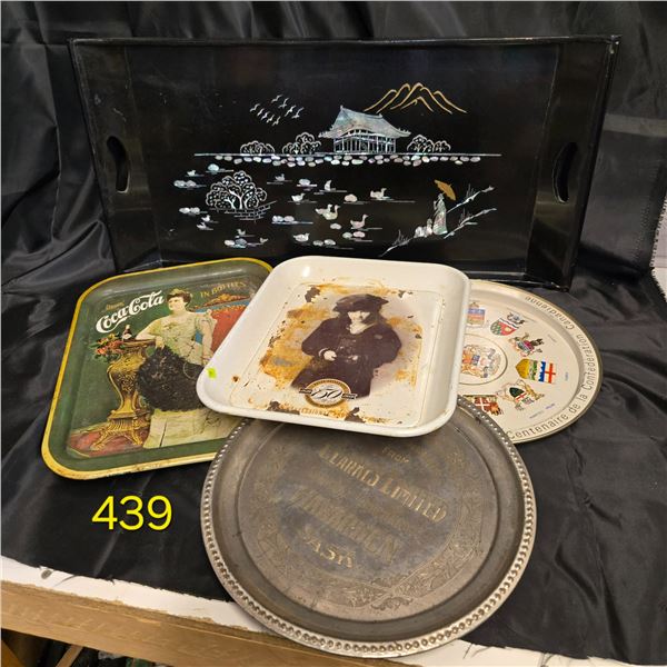 5 Vintage Trays