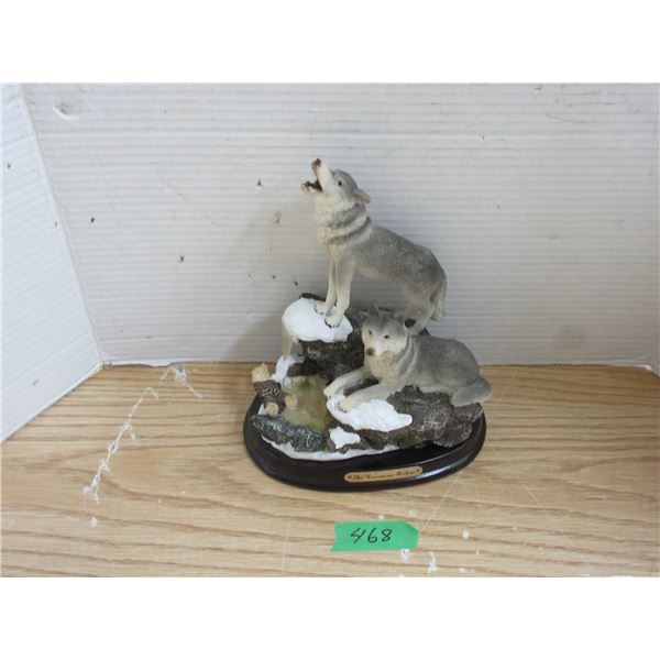 The Canadian Rockies Wolf Figure 9 Inches Tall