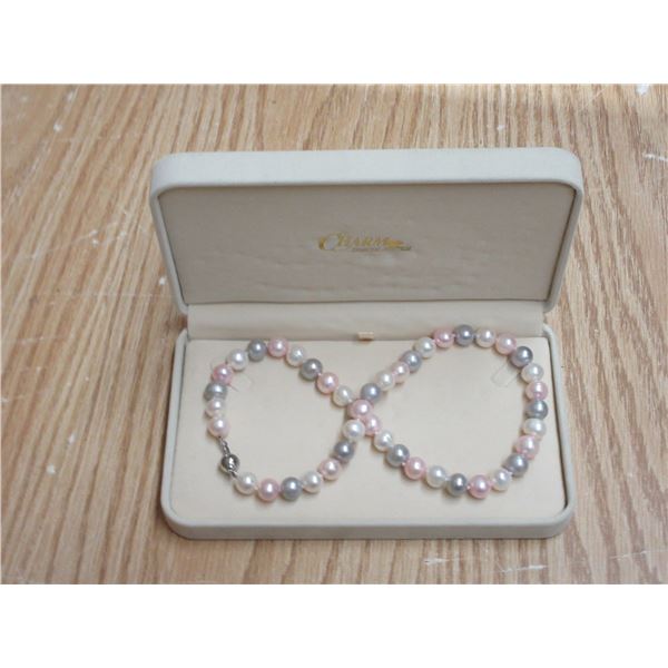 9 Inch Multicolored Pearl Necklace