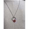 Image 3 : 12 Inch Rose Pattern Necklace with Earring Set