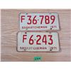 Image 1 : (2) 1971 Sask Farm License Plates
