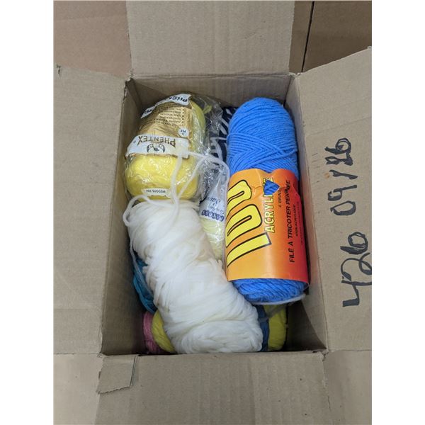 box of yarn