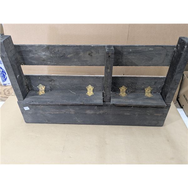 display shelf made from old pallet, 29x4x16"