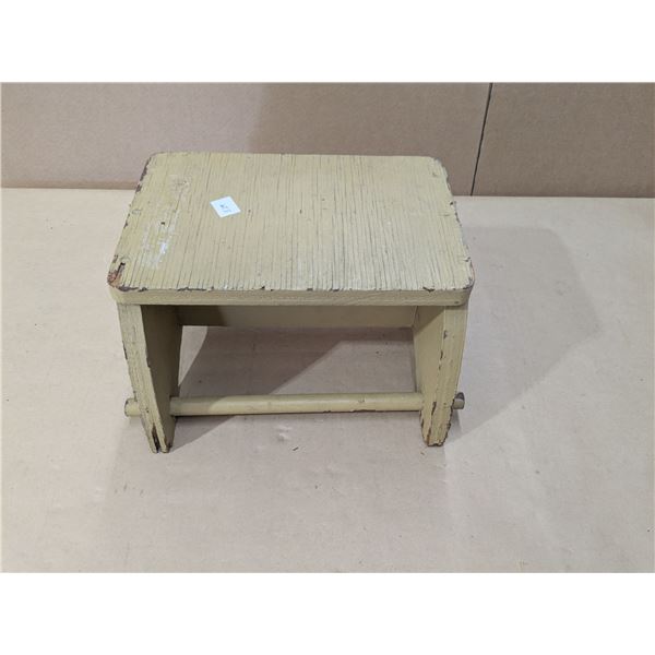 wood stool, 12x7.5x7"