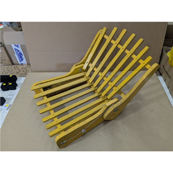 wood folding canoe seat