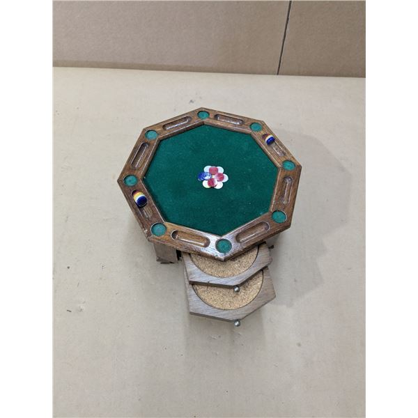 mini poker table coaster set