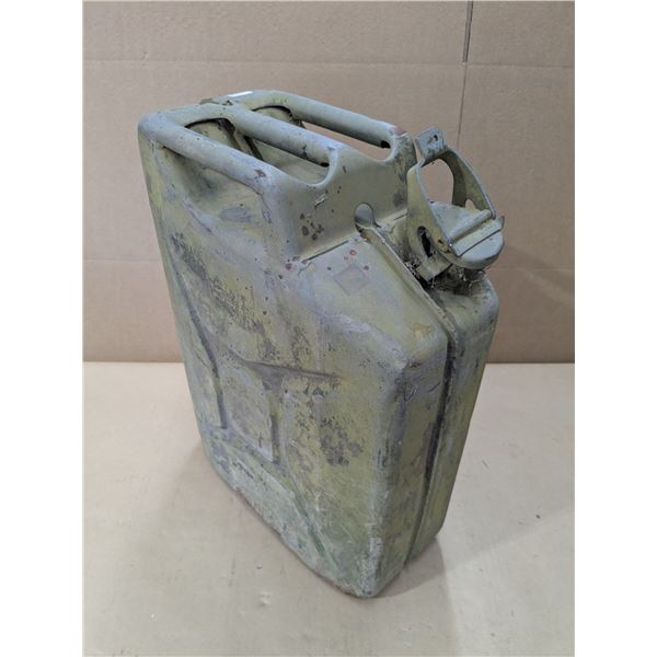 vintage metal gas can