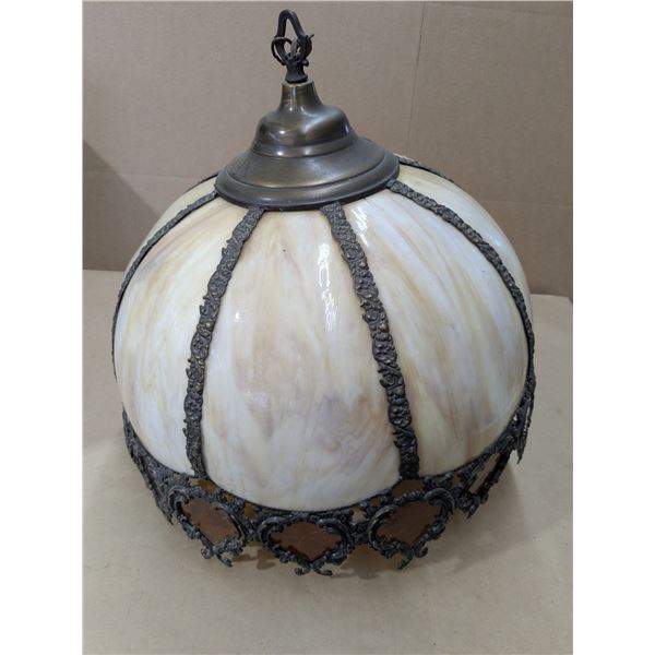 large Tiffany style hanging light