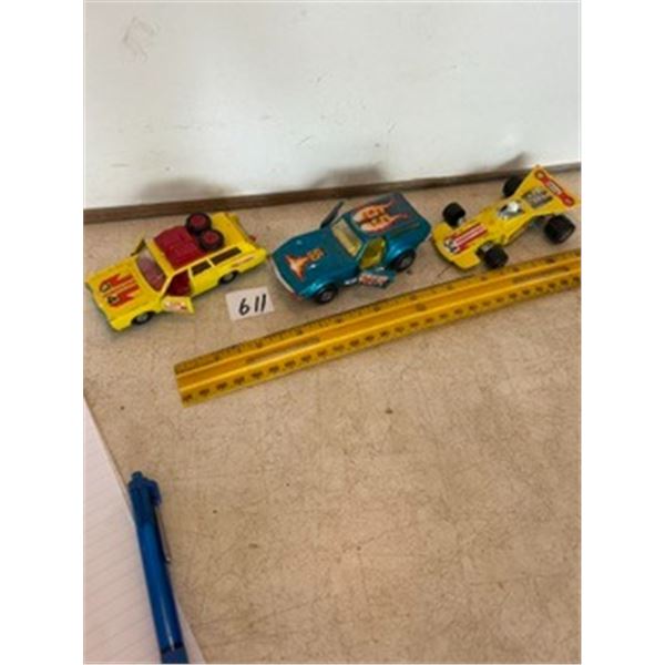 (3) Large Matchbox Toy Cars