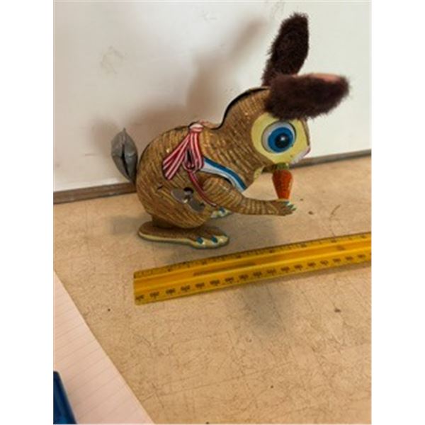 Vintage Wind-Up Bunny w/ Carrot