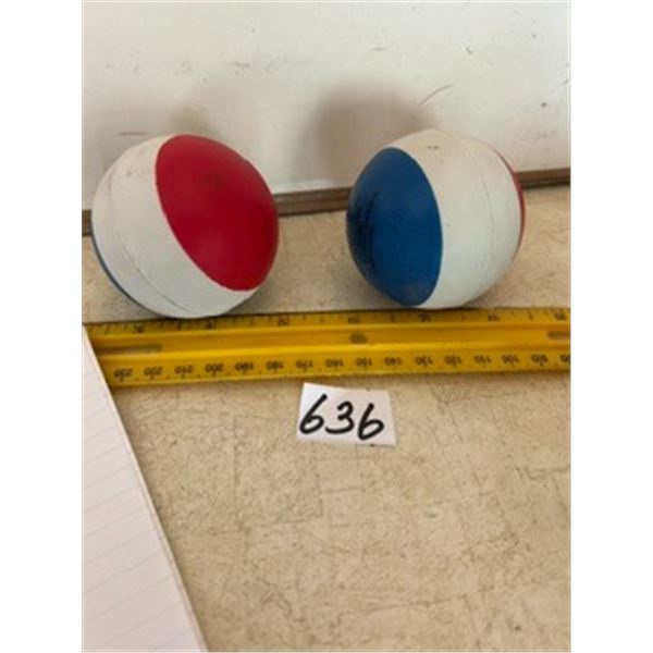 (2) Vintage Rubber Balls