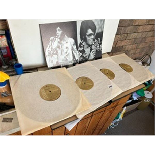(4) L.P. Vinyl Elvis Set w/ Photobook