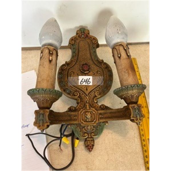 Vintage Wall Sconce, 11”