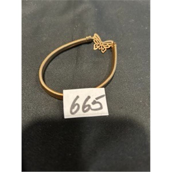 Gold Coloured Butterfly Bracelet