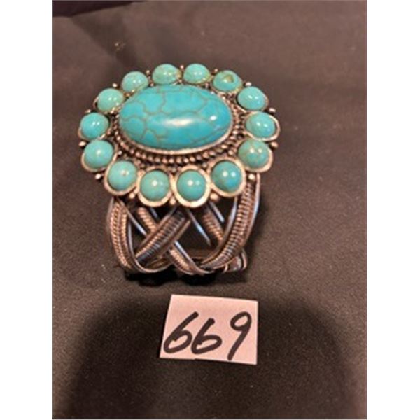 Turquoise Coloured Stone Bracelet