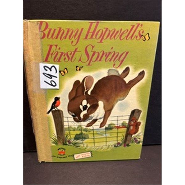 1954 “Bunny Hopwell’s First Spring” Children’s Book