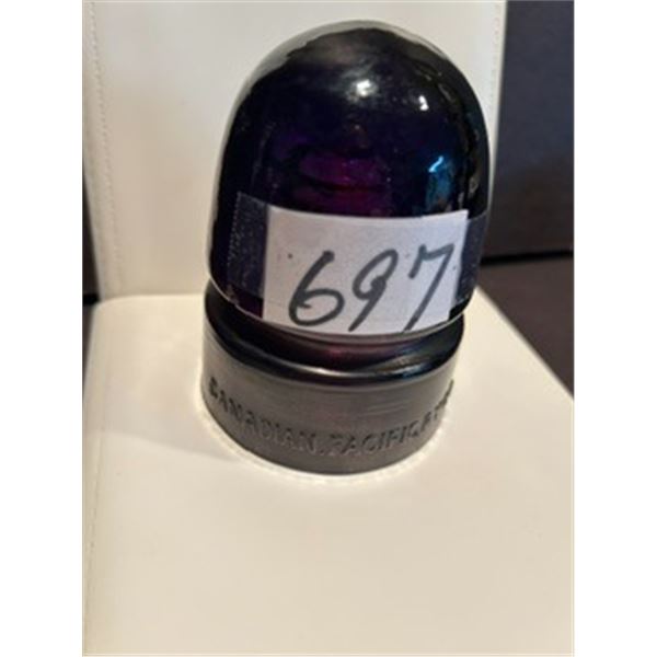 Vintage Purple Canadian Pacific Ry. Co. Insulator