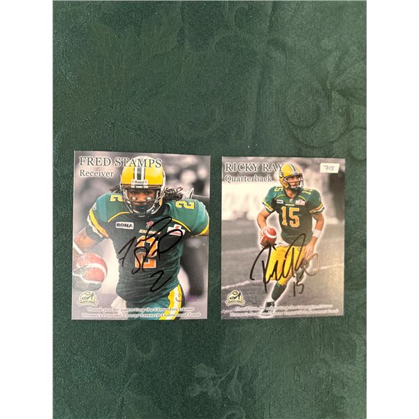 Ricky Ray / Fred Stamps - Autographed Prints