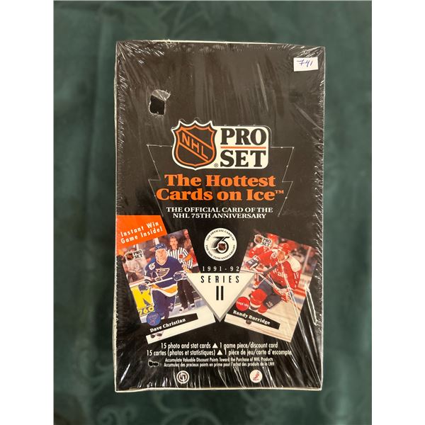 Factory Sealed Box of Pro-Set Hockey Cards