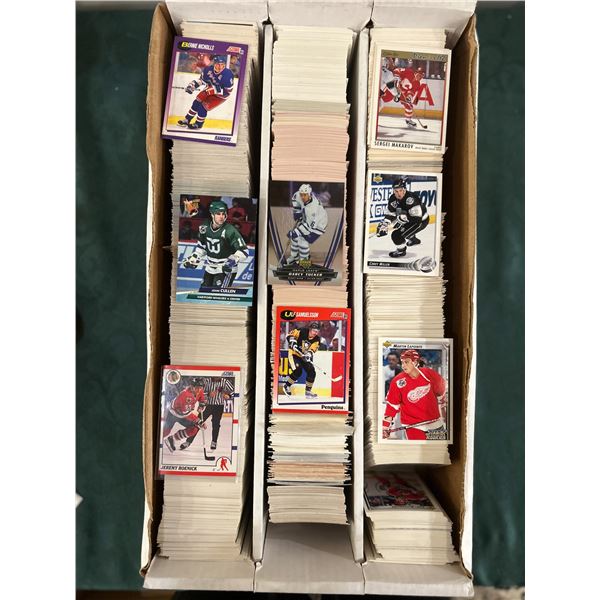 Large Box of Assorted Hockey Cards