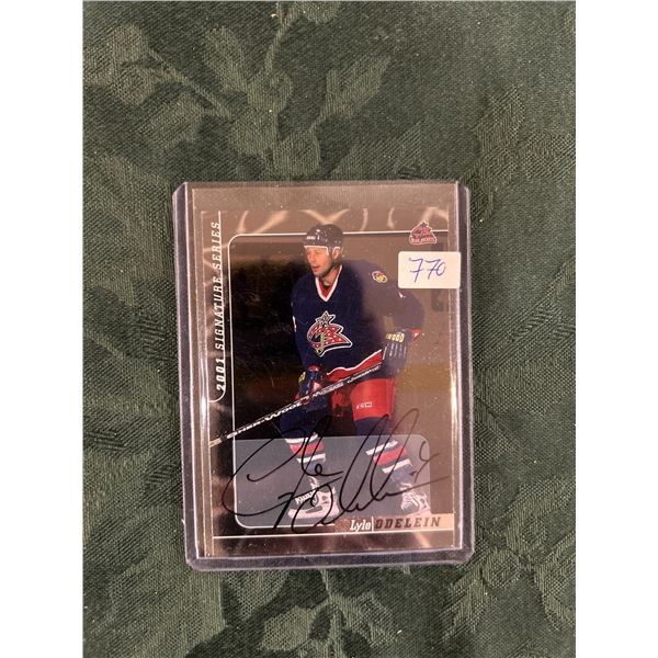 Lyle Odelein - Autographed Hockey Card