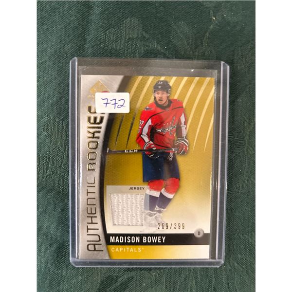 Madison Bowey - Rookie Jersey Card