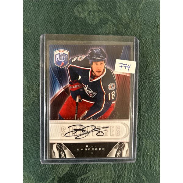 RJ Umerger - Autographed Hockey Card