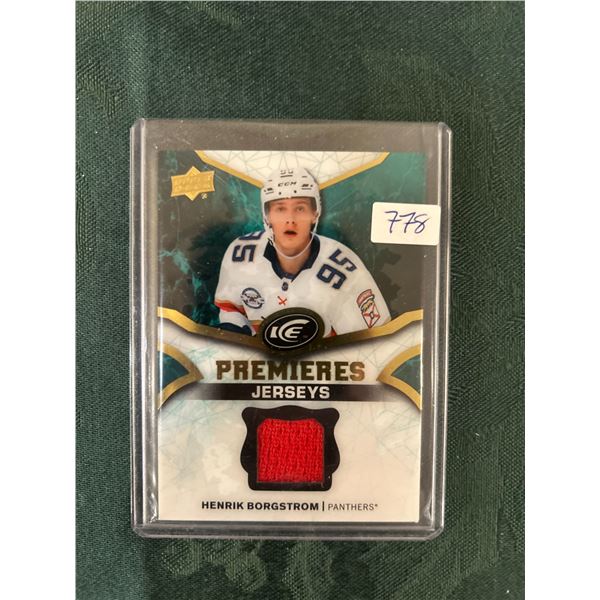 Henrik Borgstrom - Rookie Jersey Card