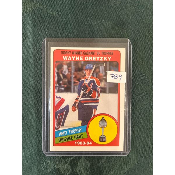 Wayne Gretzky - 1983-84 Hart Trophy  - Hockey Card
