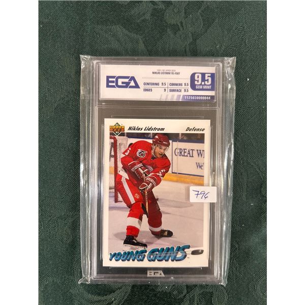 Nicklas Lidstrom - Young Guns Rookie Card - Graded Gem Mint