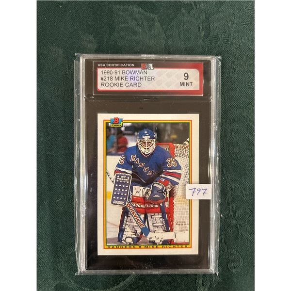Mike Richter - Rookie Card - Graded Mint