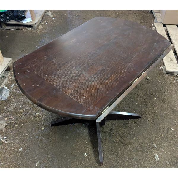 dining table, 40" round, folding sides