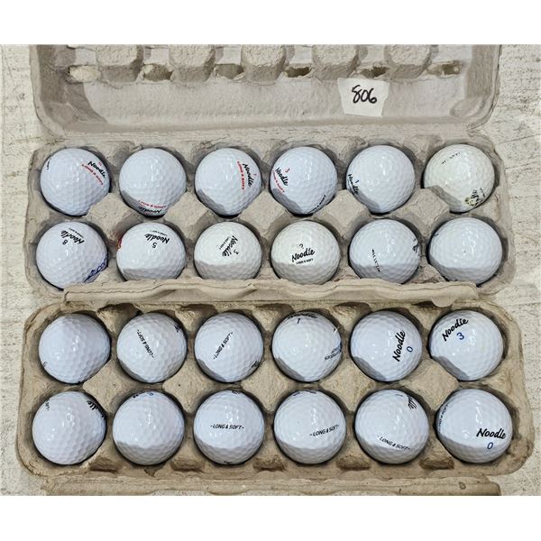 (24) Golf Balls – Noodle