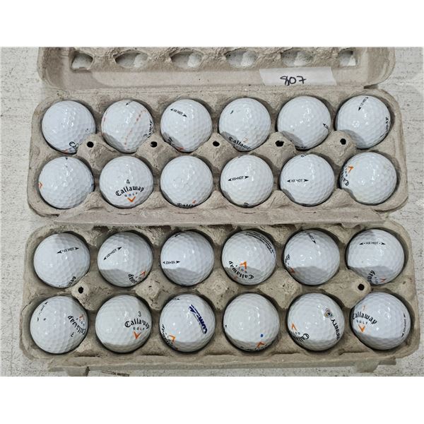 (24) Golf Balls – Callaway Golf HX Hot