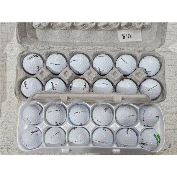 (24) Golf Balls – Titleist DT Solo