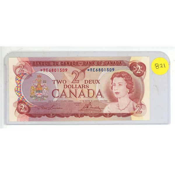 1974 Bank of Canada Two Dollar.