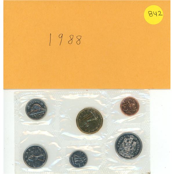 1988 Canada Uncirculated Proof Coin Set.