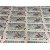 Image 7 : Uncut Sheet of 1986 Canada Two Dollars. (Total 40 Notes)