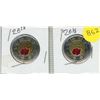 Image 1 : (2) 2018 Canadian $2 circulation coins commemorating the 100th anniversary of the Armistice - Colour