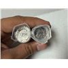 Image 2 : (2) Roll of 2000 Canadian 25-Cent "Health" Millennium Quarter.