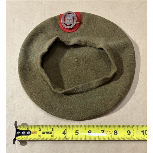Canadian Saskatchewan Veterans Civil Security Corps cap from the Second World War era.