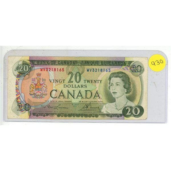 1969 Canada Twenty Dollar.