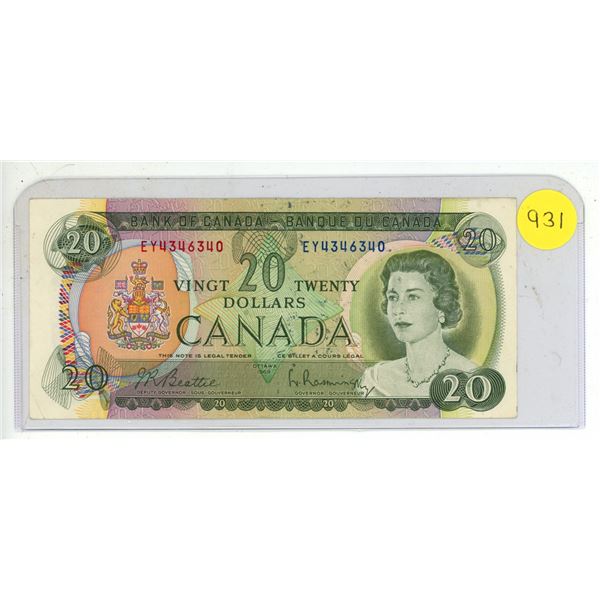 1969 Canada Twenty Dollar.