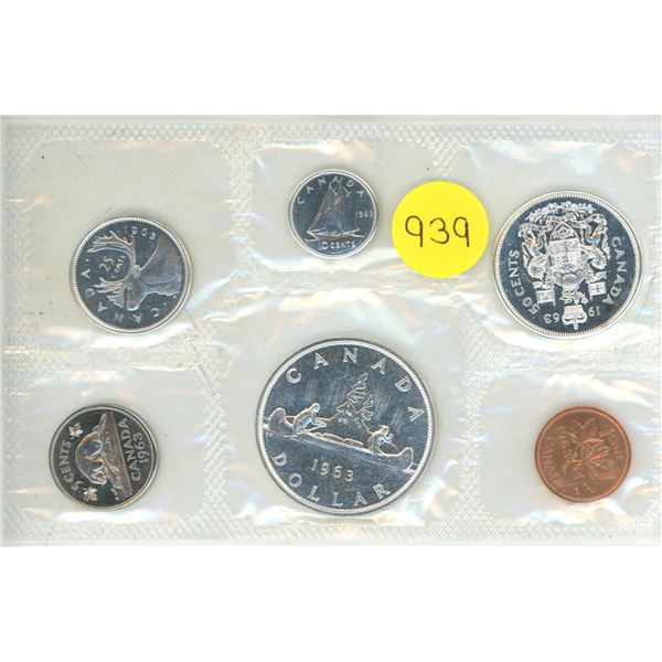 1963 Canada Silver Uncirculated Proof Set.