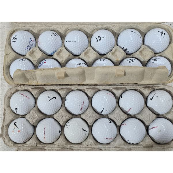 (24) Golf Balls – Nike NDX & PD Long