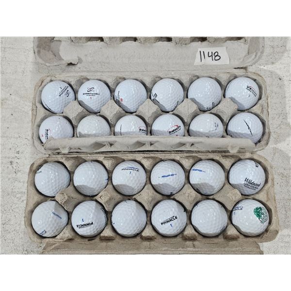 (24) Golf Balls – Pinnacle, Wilson, Intech, etc.