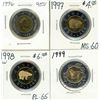 Image 1 : 1996-1999 Canada Uncirculated Special Proof Like Two Dollars.