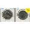 Image 1 : 1982 and 1984 Canada One Dollars.